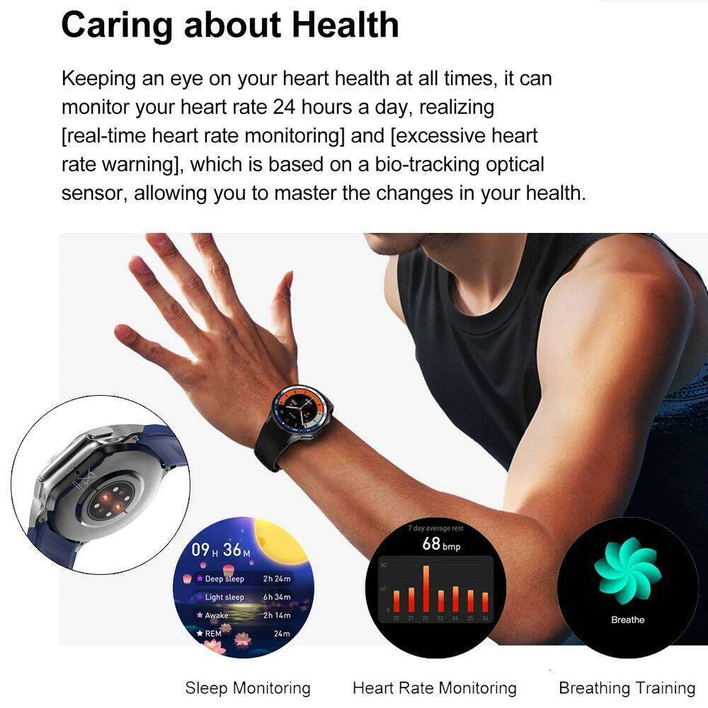 2024 New For HUAWEI IOS X High-End Business Watch 32G Large Memory Album Smartwatch Men Sports Fiess Waterproof Bracelet free shipping