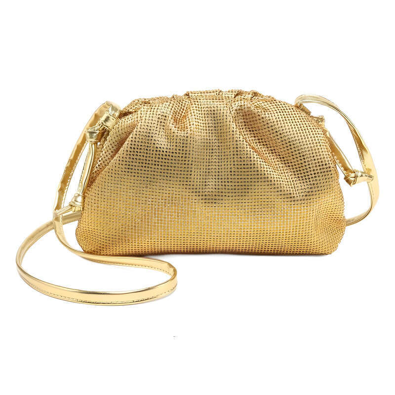 Leather Bag Bucket Bag Tote Bag Summer Women S Crystal Diamond BV Cloud Crossbody Handheld Lightweight Elegant Evening Bag