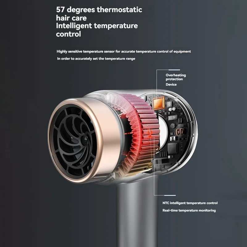 FZFZ Portable Wireless Hair Dryer Plug -In And Charging 2 In Line 1 With Usb Charging Cold Hot Wind Wireless Hair Dryer C EU Plug W250718