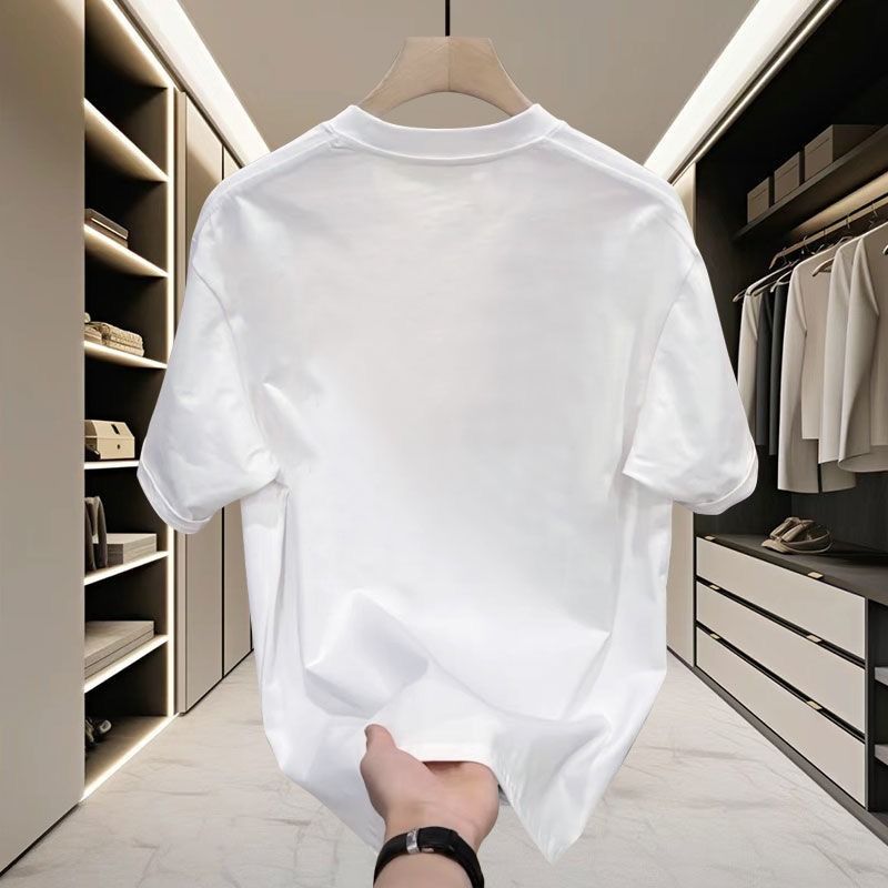 Handsome Cotton Short-sleeved T-shirt For Young Men And Women Summer Trendy Brand Street Loose Versatile