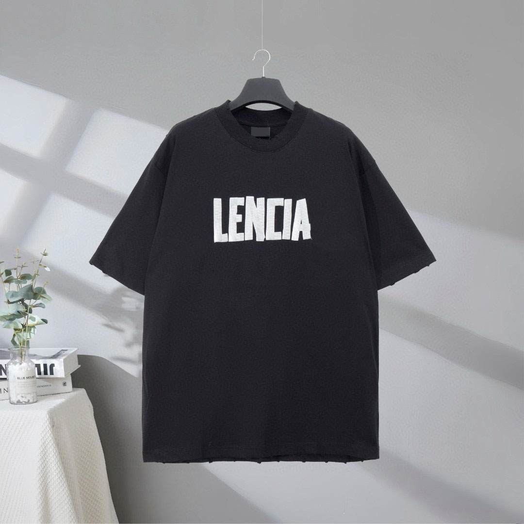 Men's Plus Tees & Polos t-shirts Custom woven and dyed fabric with comfortable and soft texture. Embroidered graffiti letter on the chest, loose fi cyy9642