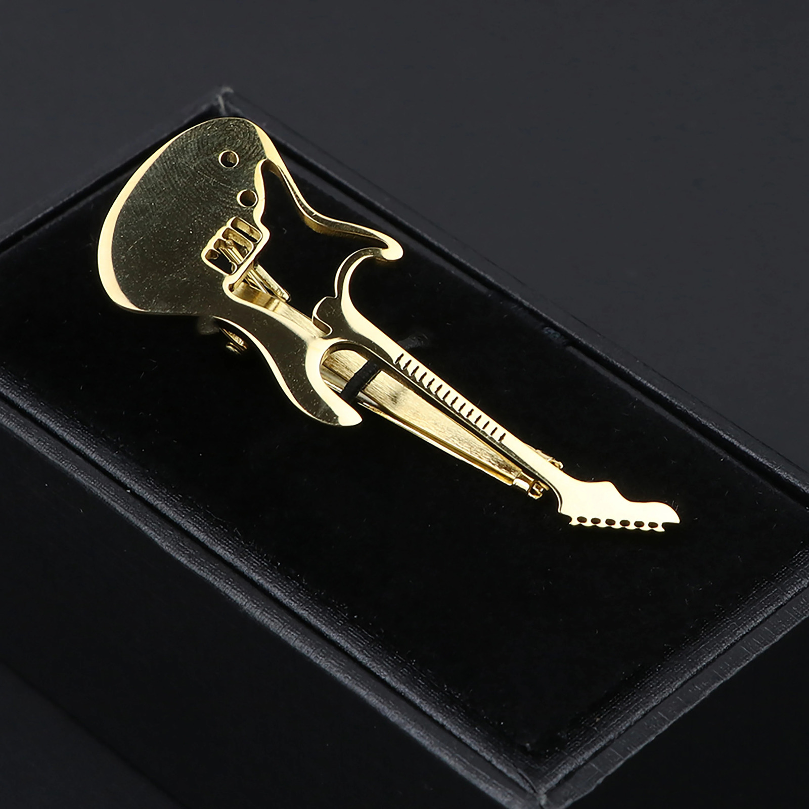 Fashion Chrome Stainless Tie Clips Guitar Notes Turtle Anchor Copper Metal Business Suit Clasp Accessories 250715