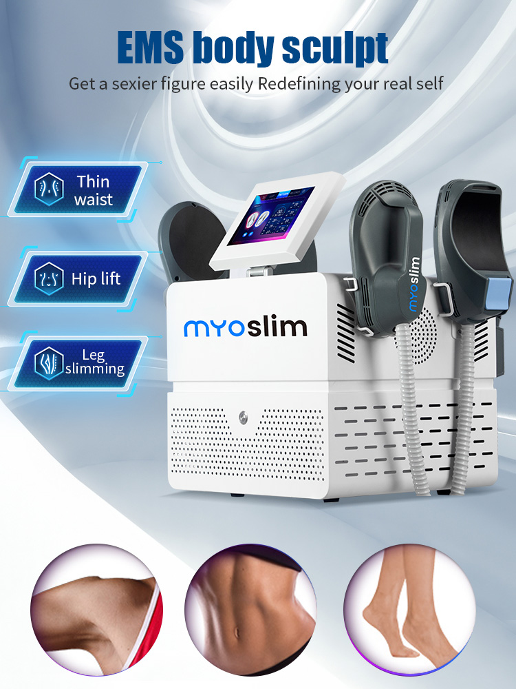 Machines HI-EMT RF EMS Electromagnetic Muscle Stimulator Professional Sculp 6500w 5 Handle Pelvic Girdle