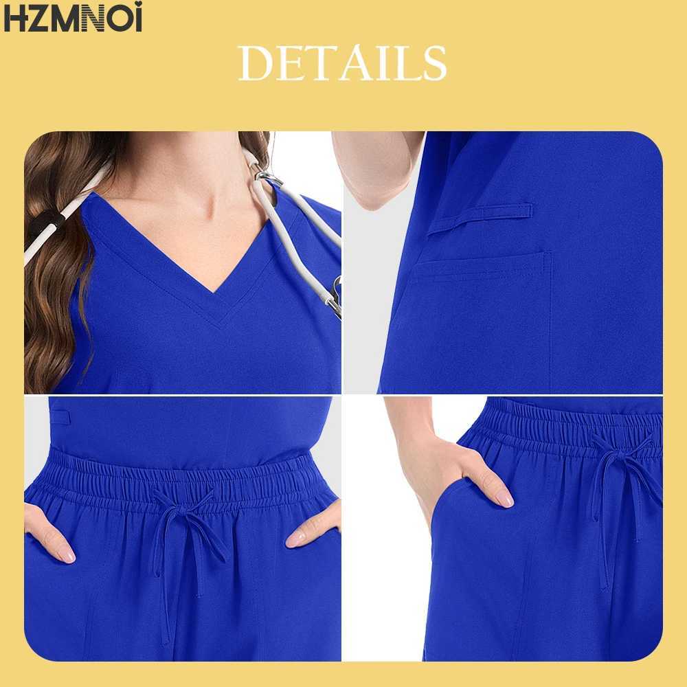 Wholesale Price Surgical Pajama Woman Hospital Uniforms for Doctor Nurse Dental Clinic Scrubs Sets Workwear Top Drawstring Pants Z250718