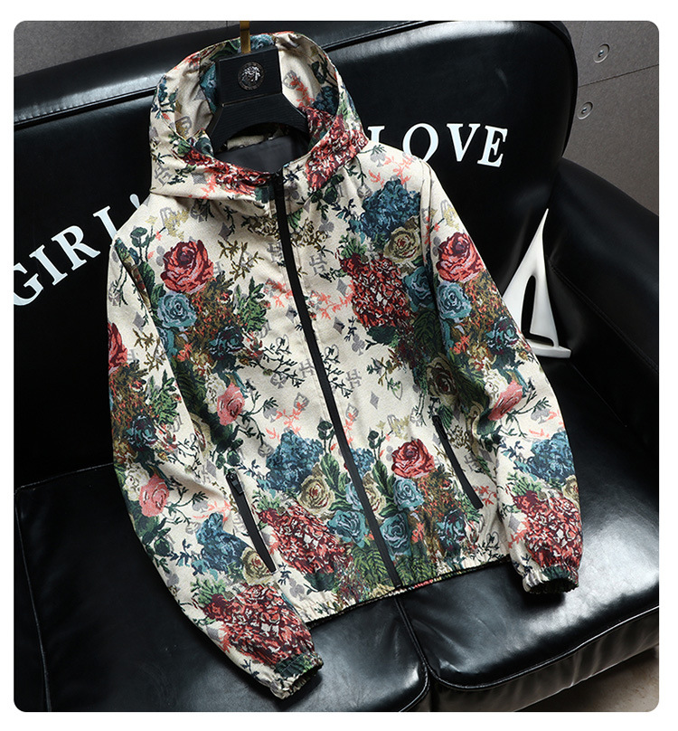 new Free shipping designer coat for man Casual jacket loose fashionable trendy handsome jacket outerwear