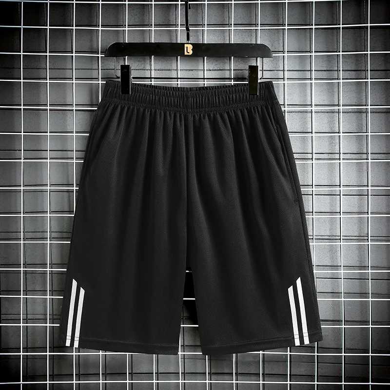Striped shorts mens and womens outdoor running and fitness pants lightweight loose simple trendy and versatile pants Y250814