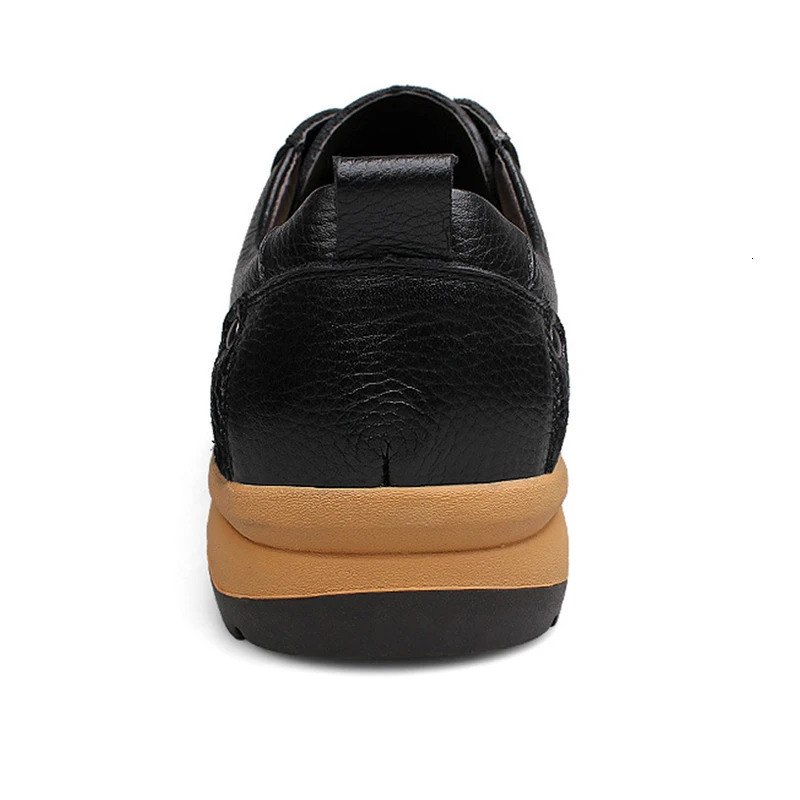 Mens Lace Up Leather Shoes Oxfords Outdoor Casual Hiking Trekking Plus Big Size 50 51 52 53 54 250717