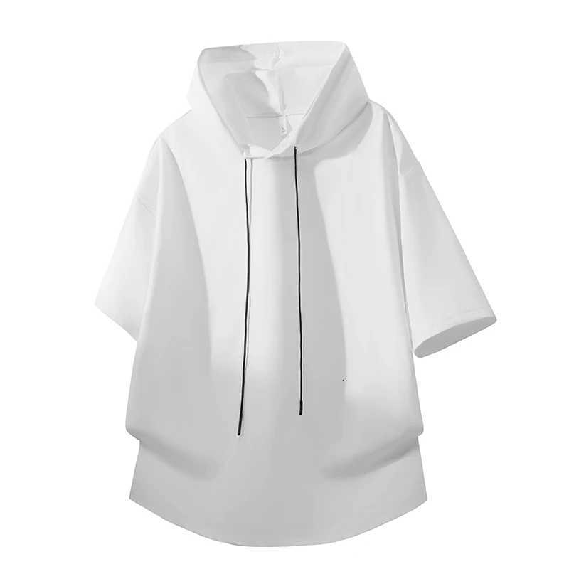 Men Pullover Hooded Sweatshirt Solid Color Lace Up Sports Casual Hoodies Spring Autumn Clothing American Retro Mens Sweatshirt XJ250714