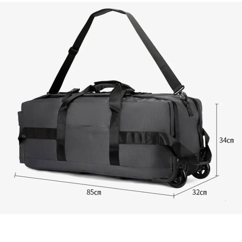 Foldable Wheeled Travel Bag Outdoor Camping Hiking Car Duffle Bags Lage Moving Handbag Large Sport Fiess Storage Backpack high-quality
