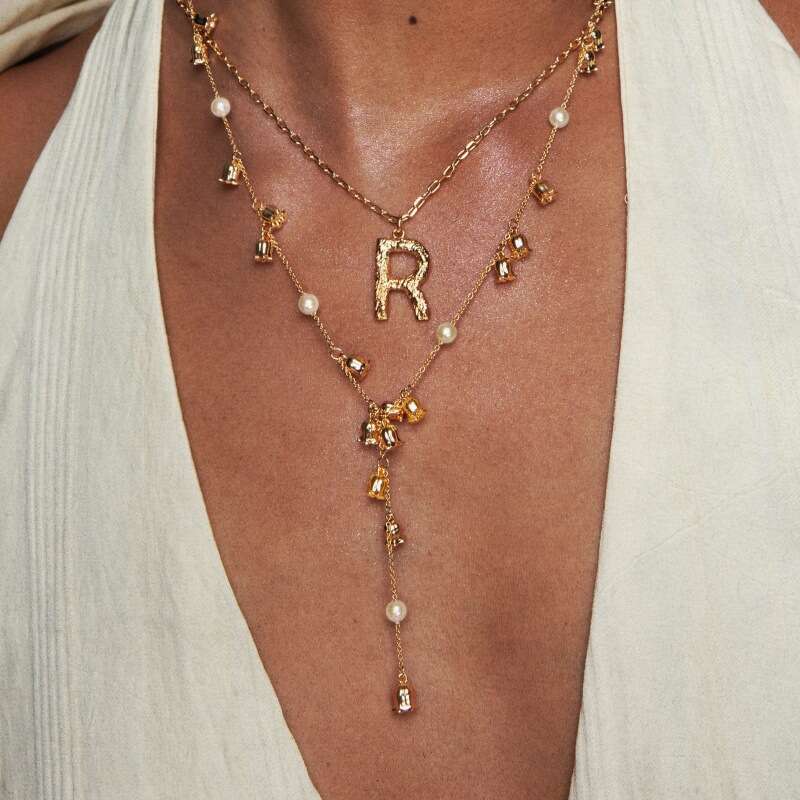 designer Elegant Pendant Versatile Clavicle Niche Internet Celebrity Necklace Sweater Chain Neck