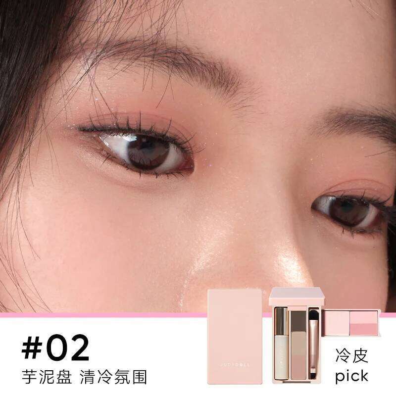Judydoll Face Powder Paleta Iluminador Bronzer Contour Long Lasting Highlighter Palette Masscara Makeup Set Blush With Brush X250718