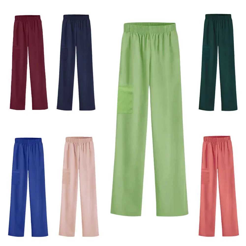 New Solid Color Soft Medical Uniform Bottoms Mens and Womens Medical Workwear Pants Nurse Accessories Scrub Bottoms Z250718