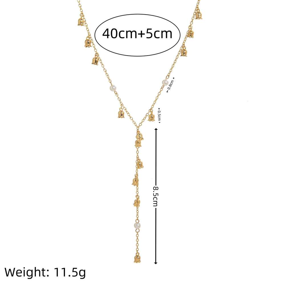 designer Elegant Pendant Versatile Clavicle Niche Internet Celebrity Necklace Sweater Chain Neck
