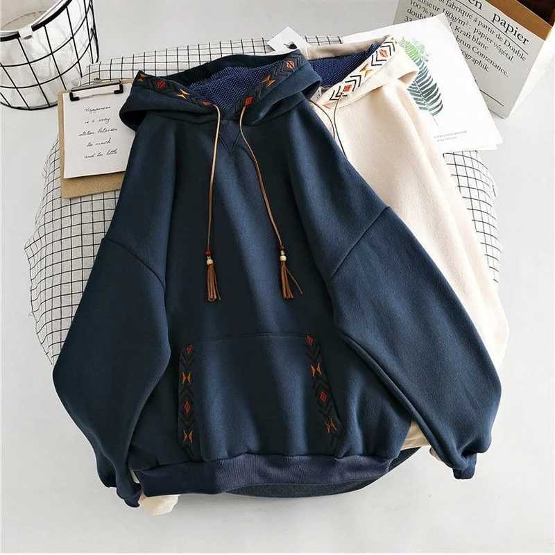 Hoed Tops Spring Hoodies for Women Autumn Clothes Loose Fe Streetwear Casual Sweatshirt Hoodie Aesthetic Korean Fashion XJ250717