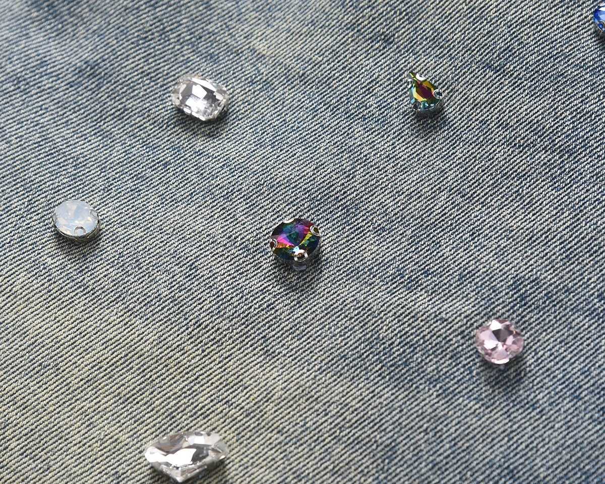 Vintage Gemstone Baggy Jeans for Men Straight Loose Mens Clothing Denim Trousers High Street Washed Casual Unisex Cargo Pants X250812