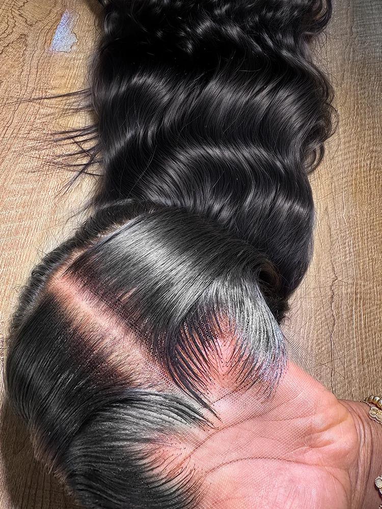 Human Hair HD 13X6 Body Wave Lace Frontal Wig 13X4 Front Human Hair Ready To Wear Go Glueless Wig 200 Density 30 40 Inch Synthetic Front wigs