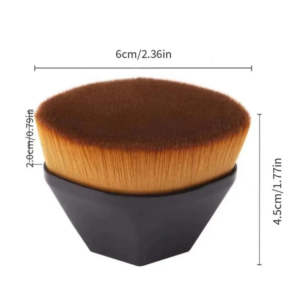 Portable Foundation Makeup Brush with Convenient Storage Box 1pc High-Quality Cosmetic Tool for On-The-Go Touch-Ups and Flawles 250716