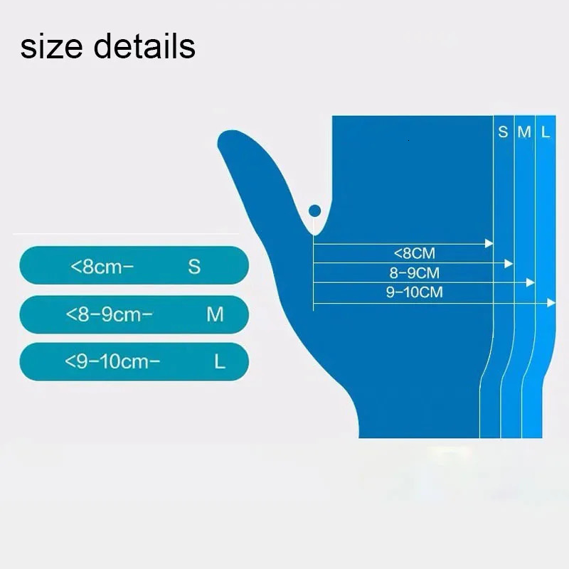 100 Pieces Disposable Food Plastic Gloves Kitchen Accessories For Restaurant BBQ Party Supplies 250714