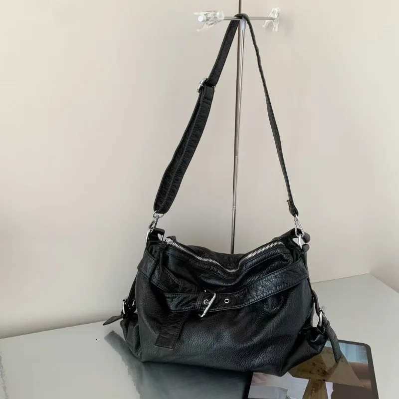 Soft Leather Tote Bag for Women Shoulder Bags Motorcycle Crossbody Bag for Women Designer Bags Purse and Handbags Z250718