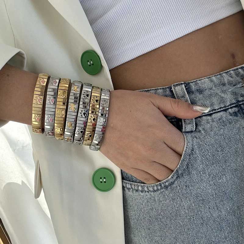 Trendy Stainless Steel Cat Claw Bangle Bracelet for Women Golden Stackable Basic Charm Chain Bracelet Waterproof Jewelry Gift X250718