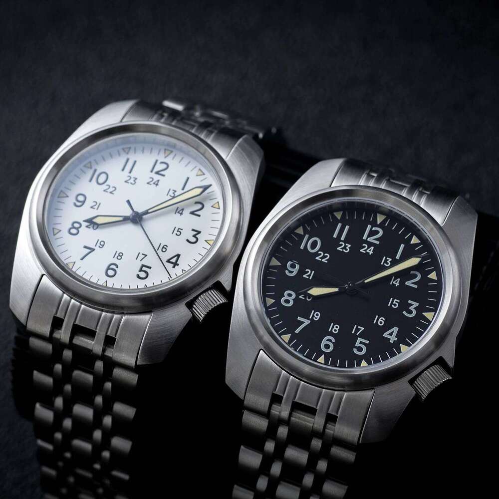 Sapphire Crystal Watches Japan movement waterproof 5Bar Swimming Business Stainless Steel vintage Pilot Men watch free shipping