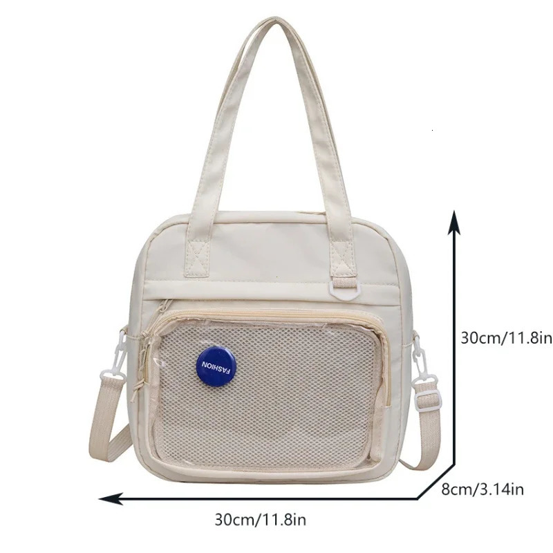 Japanese Style Kawaii Itabag for Dolls Large Handbags Nylon School Bags for Teenage Girls Tote Shoulder Bag JK Crossbody Bag 250714