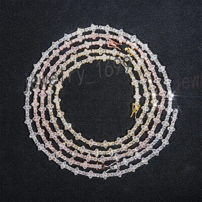 Wholesale Bulk Manufacture 925 Silver Moissanite Necklace for Men and Women Stylish Bracelet for All
