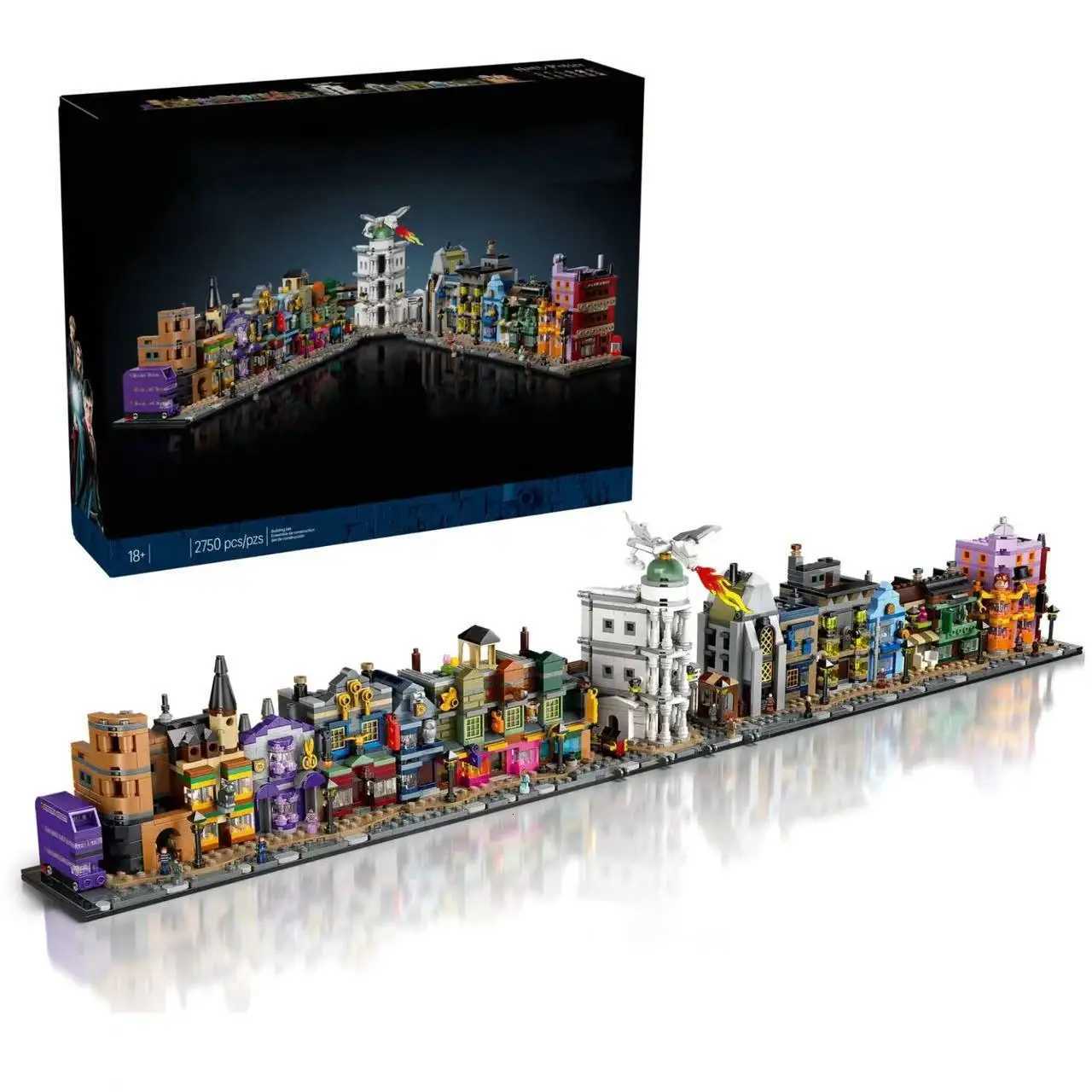 MOC Building Kit Street View Building 76444 House Building Block Model Kit 2750 Pieces Christmas Halloween Gift Set Z250718