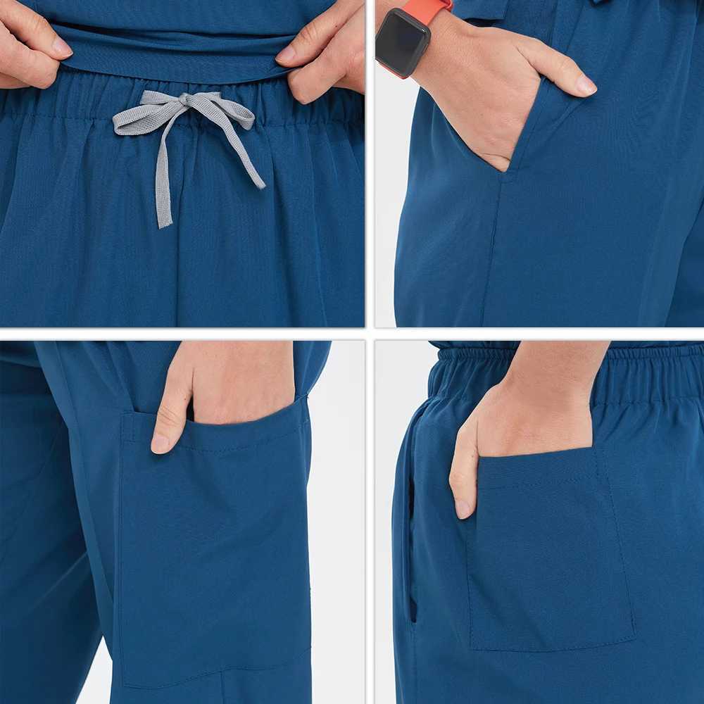 Women Scrubs Uniform Sets Medical Hospital Dental Clinic Surgical Clothes Doctor Nurse Accessories Beauty Salon Workwear S23-02 Z250718