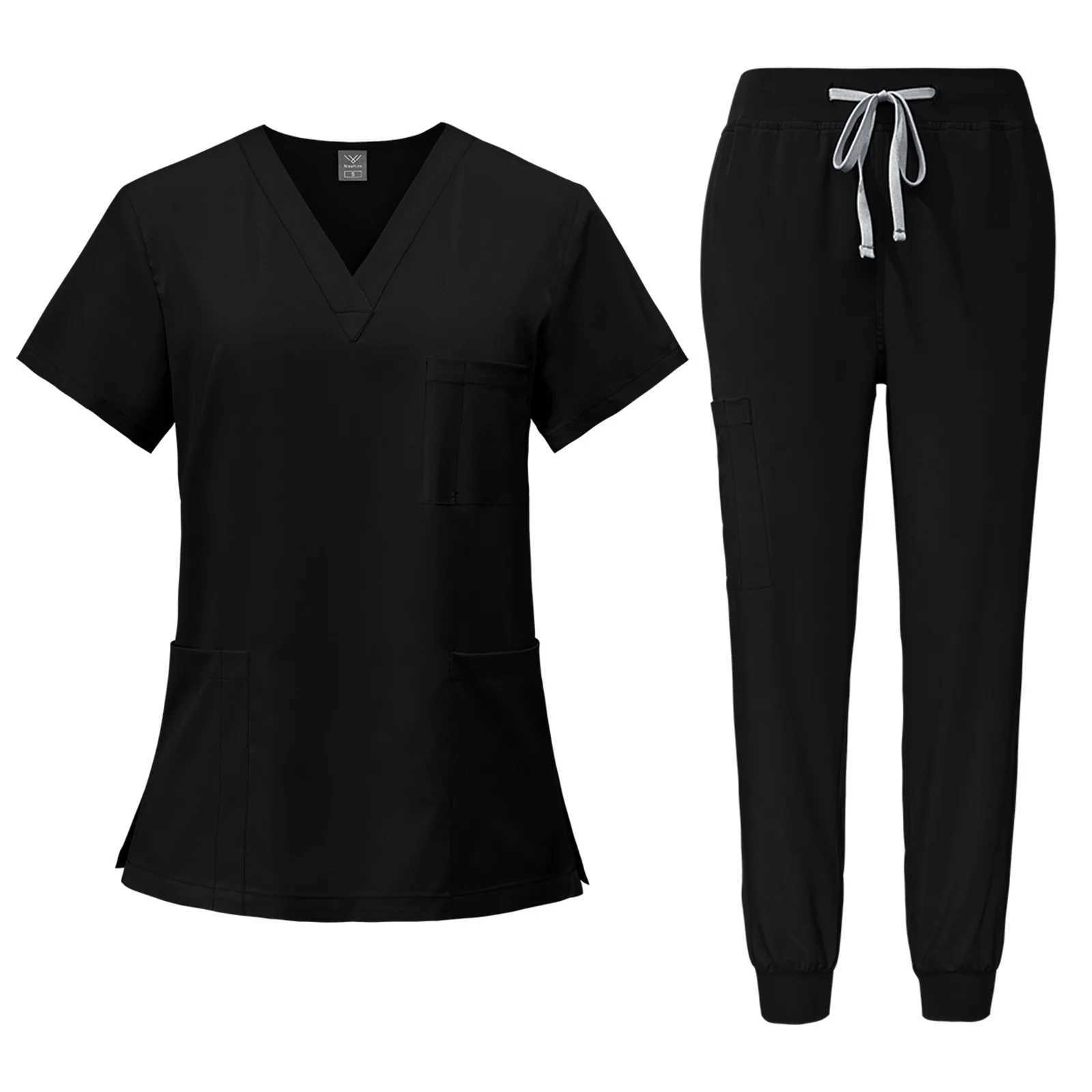 Wholesale Scrubs Uniforms Sets Medical Scrub Stretch Suit Healthcare Nursing Articles Unisex Surgical Uniforms Woman Men Uniform Z250718