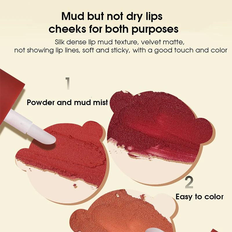 Monochrome lip gloss matte lip glaze waterproof sweat resistant non staining cup non fading lip gloss 250717