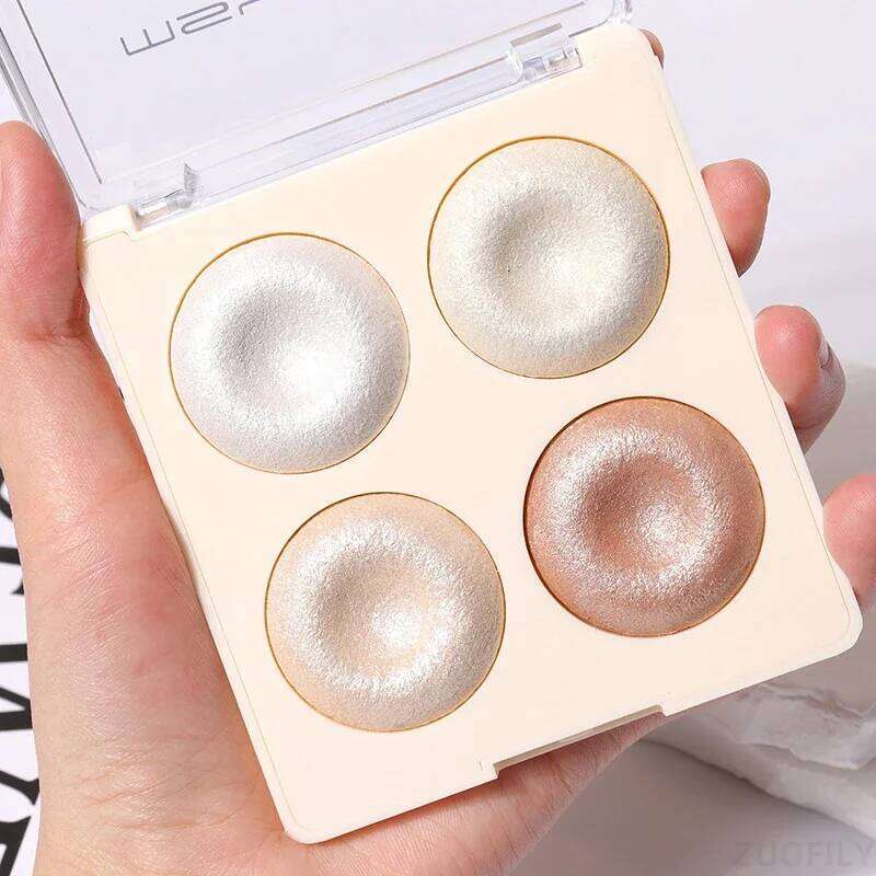 4-color Glitter Eyeshadow Palette Gold Bronze Highlighter Face Makeup Shimmer Illuminate Cosmetics X250718