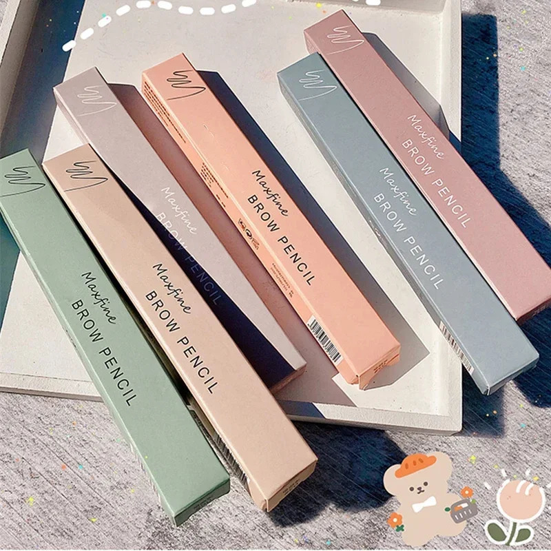 Maxfine Ultra Fine Triangle Eyebrow Pencil Precise Brow Definer Long Lasting Waterproof Morandi Cool Brown Eyebow Makeup 6 Color 250712
