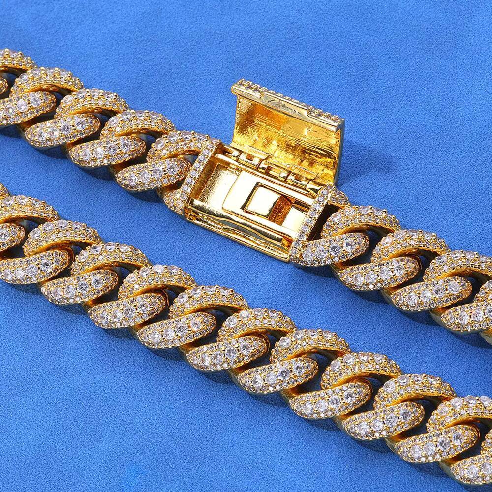 Hip Hop S925 Silver Moissanite Bracelet Bubble Full Fashion Tennis for Men