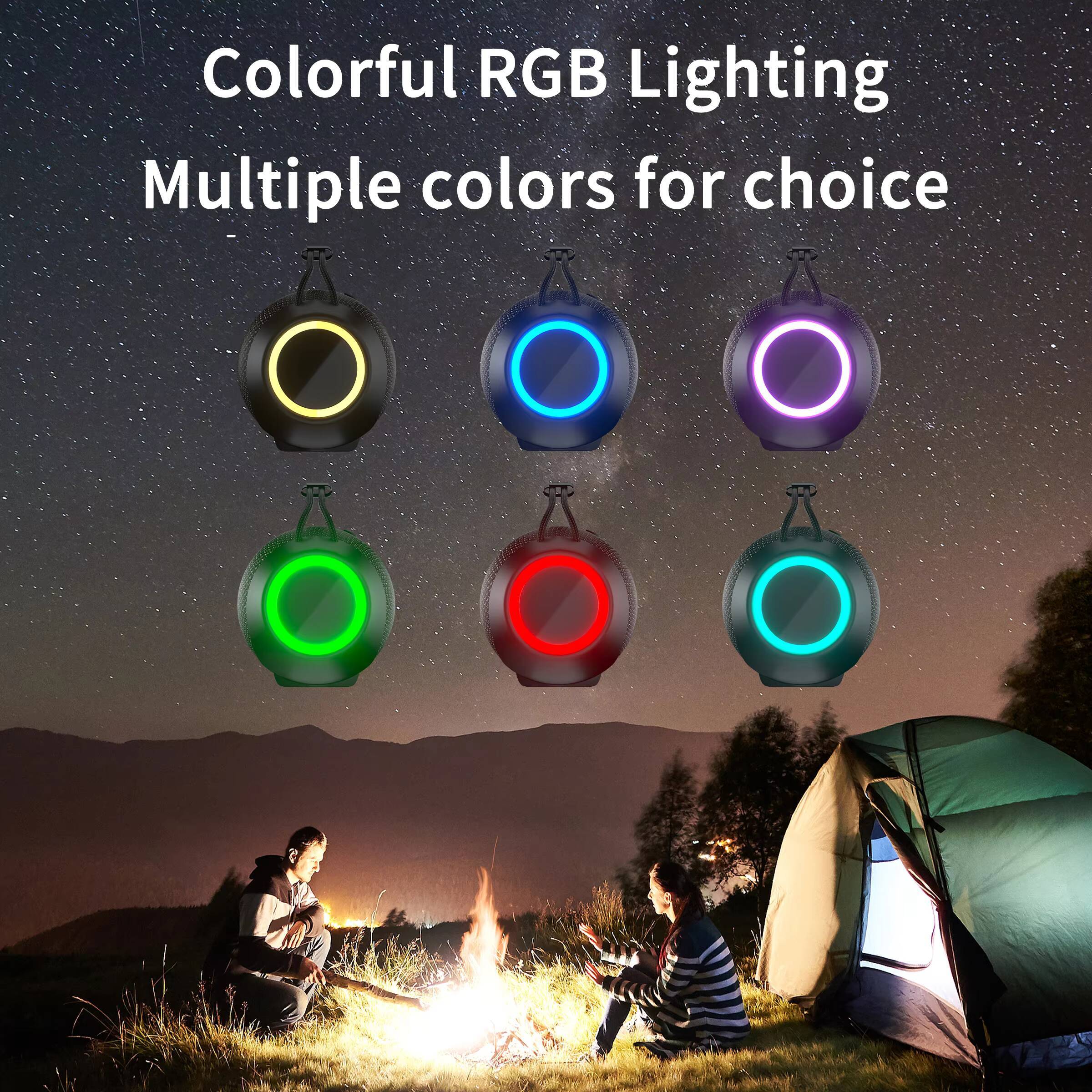 Wireless Portable Boombox Speaker BT 5.3 Sound Strong Subwoofer Outdoor Waterproof Bluetooth Speakers