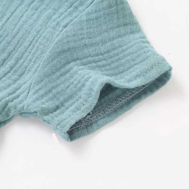 Boy Clothing Set Summer Girl Clothes Sets Solid Cotton Linen T-shirts+Shorts 0-5 Years Baby Clothes Linen Clothing Sets For Boy XJ250718