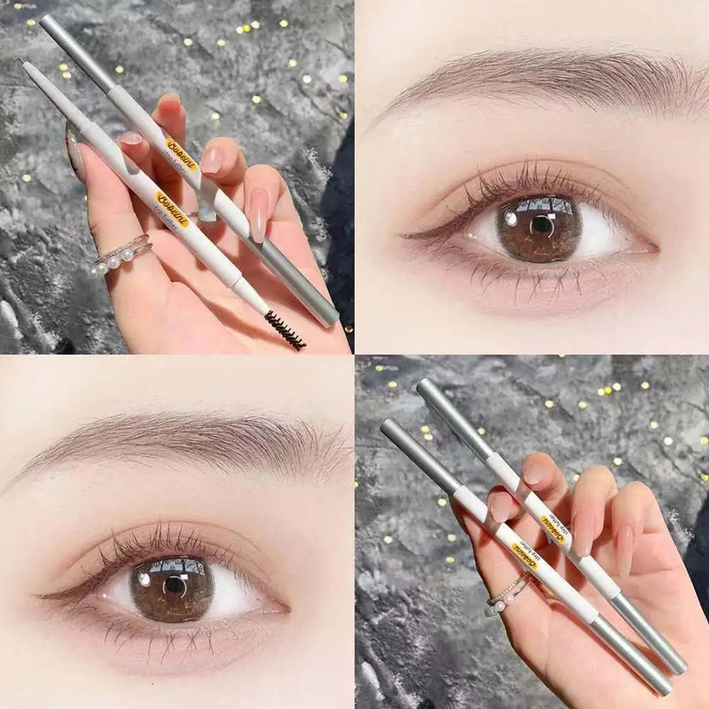 Waterproof Fine Eyebrow Pencil Double-head Automatic Eye 6 Brow Professional Sculptor Colors Thin Natural Pointed Makeup Ey I3Q0 250712