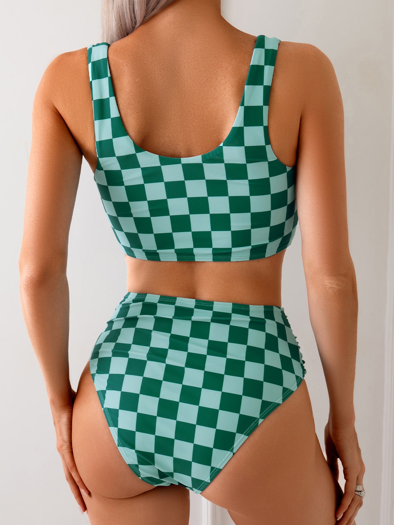 Ladies' Designer Two-Piece Swimwear with Unique Print & Bold Patterned Design