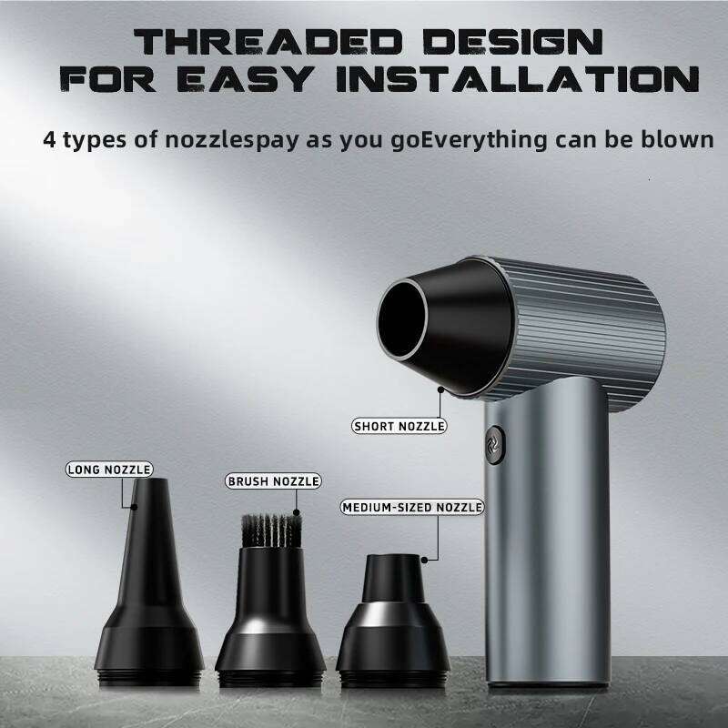 X7 Violent 500G Wind Pressure Brushless Motor 40Mm Turbo Jet Fan With 3 Nozzles Dust Blowing Keyboard Cleaning Air Blower