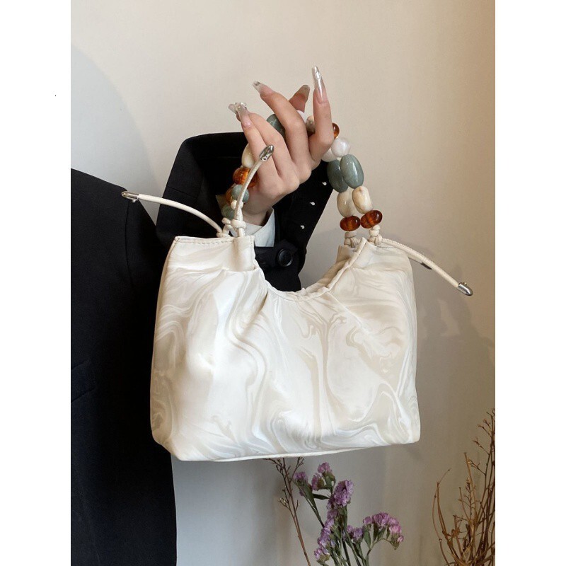 2025 Summer new women's shoulder crossbody bag new Chinese style fashionable and popular handbag bucket bag new designer bag