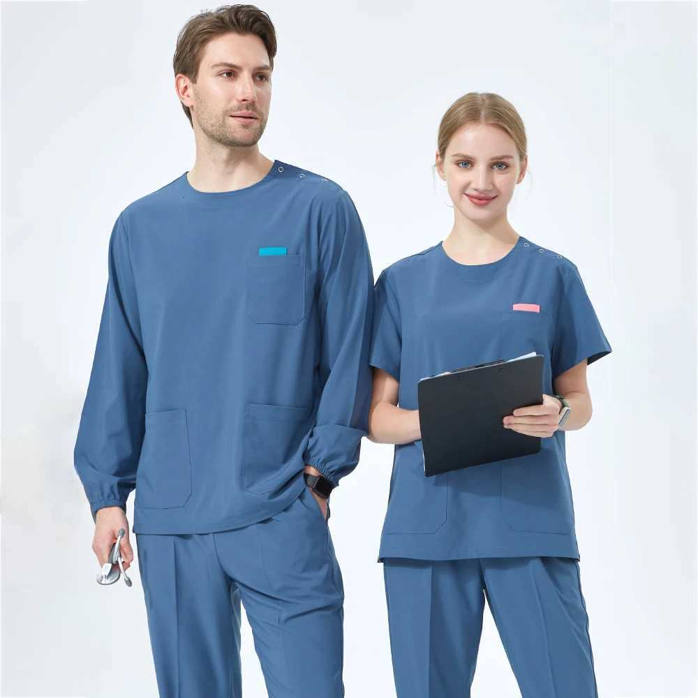 Quick-Dry Sport Medical Scrub Set Performance Stretch and Comfortable - Top and Pant Doctor Nurse Outfit Scrubs Uniform S02-01 Z250718