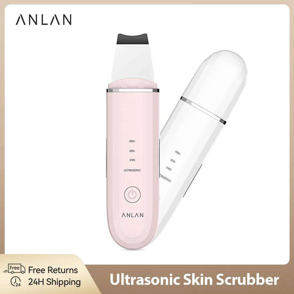 ANLAN Scrubber Deep Cleaning Peeling Shovel Limpiador Facial Skin Care Face Lifting hine Ultrasonic Cleaner