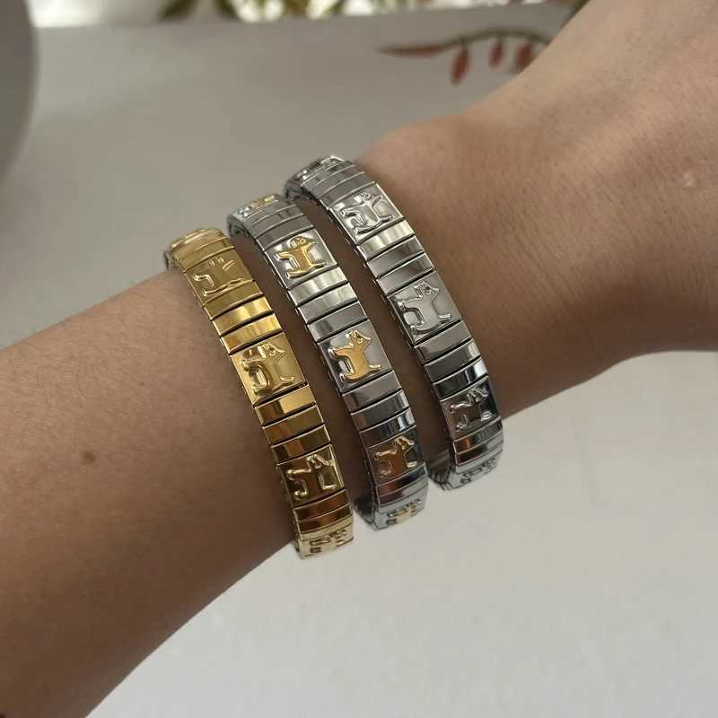 Trendy Stainless Steel Cat Claw Bangle Bracelet for Women Golden Stackable Basic Charm Chain Bracelet Waterproof Jewelry Gift X250718