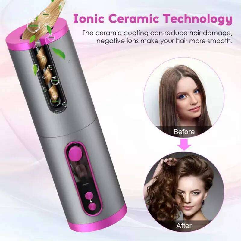 Newest Design Electric Spiral And Styler Curling Cordless Automatic Hair