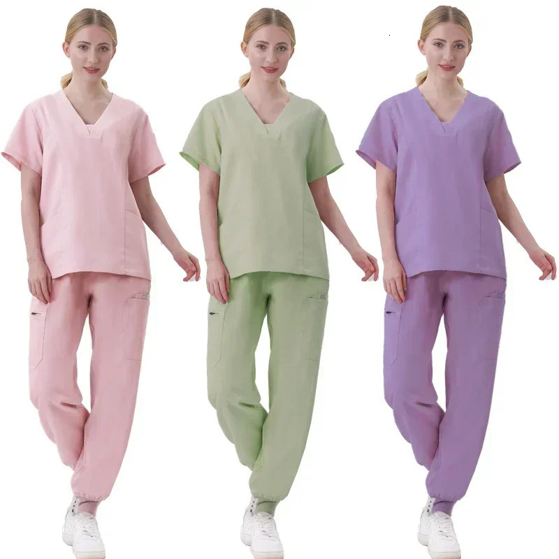 Wholesale Operating Room Uniform Scrubs Hospital Working Scrubs Set Supplies Nurse Dental Surgery Suit Workwear 250715