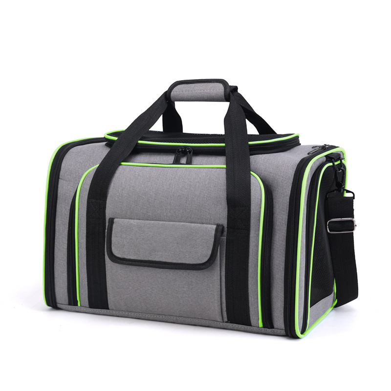 Beni Pet Breathable Double Shoulder Cat & Dog Travel Bags with Side Opening - Portable Pet Carrier