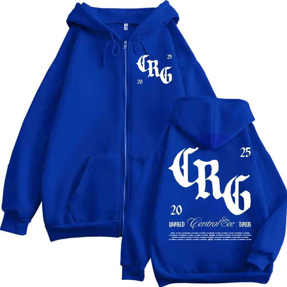 Rapper Central Cee Zipper Hoodie Cant Rush Greatness World Tour 2025 Zip Up Sweatshirts Mens Womens Hip Hop Fashion Pullovers X250718