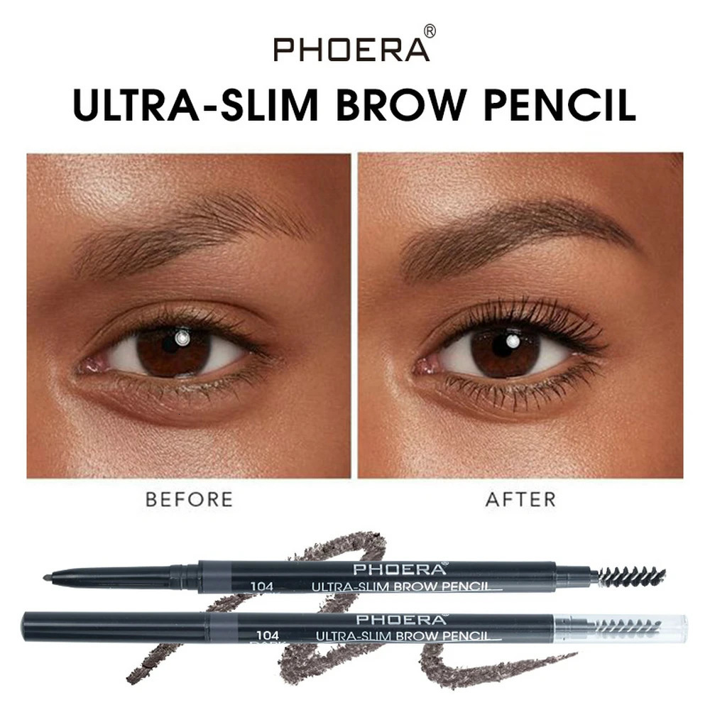 5 Colors Eyebrow Pencil Natural Waterproof No blooming Rotating Automatic Eye Brow Pencil with Brush Brown Beauty Cosmetic Tool 250712