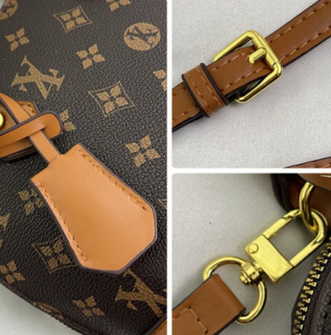 MKF F Elegant Floral Crossbody Bag: Vintage-Inspired Handbag with Adjustable Shoulder Strap for Women