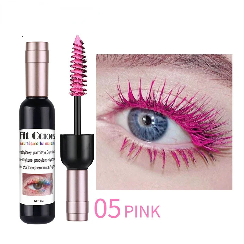 1PC Colorful Eyelash Mascara EyeLashes Extension Curling Lengthen White Purple Cosplay Makeup Glitter Point Diamond Mascara 250717